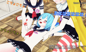 エイプリルフールの裏切りくすぐり？！チルノがフランちゃんにくすぐられる！[page00002_01]